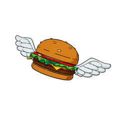 Flying Burger — Fortnite back bling icon