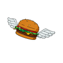 Flying Burger — Fortnite back bling