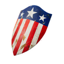 Cap's USO Shield — Fortnite back bling