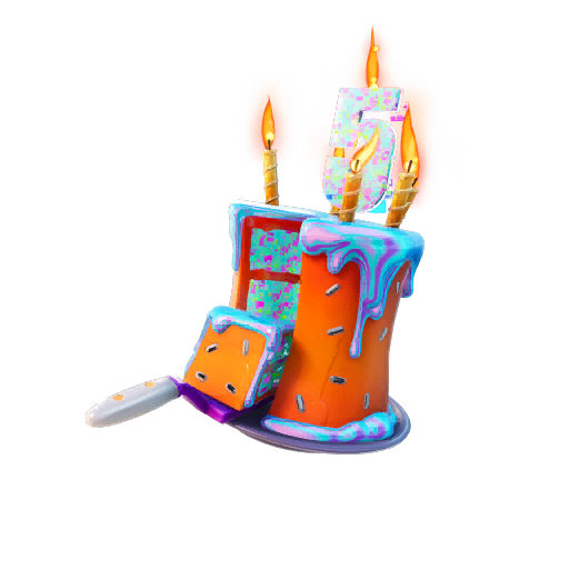 Fuzzfetti Cake — Fortnite back bling icon