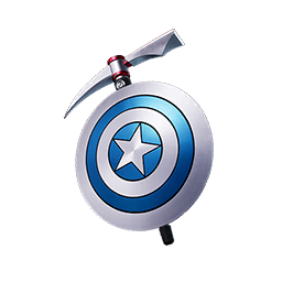 Captain Jones's Shield & Pickaxe — Fortnite back bling icon
