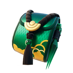Green Kunai Carryall — Fortnite back bling icon