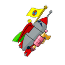 Duck Dodgers' Rocket — Fortnite back bling