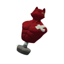 Meowscles Training Bust — Fortnite back bling