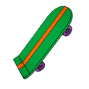 Bart's Skateboard — Fortnite back bling