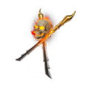 Scorpion's Flaming Skull — Fortnite back bling