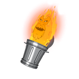 Talking Trashfire — Fortnite back bling icon