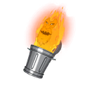 Talking Trashfire — Fortnite back bling