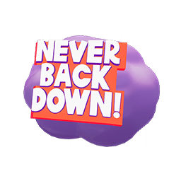 Never Back Down — Fortnite back bling icon