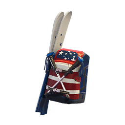 Mogul Ski Bag (USA) — Fortnite back bling icon