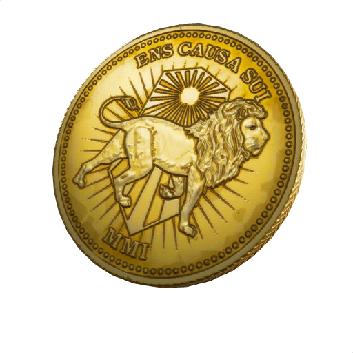 Gold Token — Fortnite back bling icon