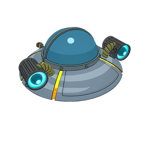 Rick's UFO Cruiser — Fortnite glider icon