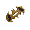 Golden Batarang Knucks — Fortnite pickaxe