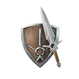 Seeker's Sword & Shield — Fortnite pickaxe icon