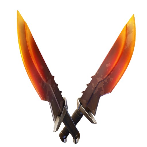 Burning Blades — Fortnite pickaxe icon