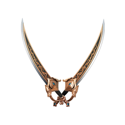 Bronzed Scimitars — Fortnite pickaxe icon