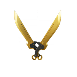 Gold Cutters — Fortnite pickaxe icon