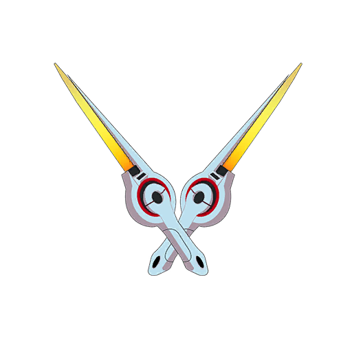 Rose Light Daggers — Fortnite pickaxe icon