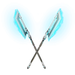 Electro Pairing Blades — Fortnite pickaxe icon