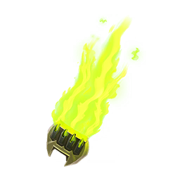 Searing Greenflame — Fortnite pickaxe icon