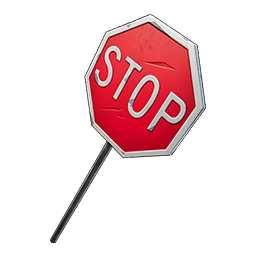 Stop Sign — Fortnite pickaxe icon