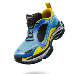 Balenciaga Triple S.2 'Blue/White/Yellow' — Fortnite shoe