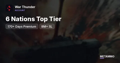 6 Nations Top Tier | 170+ Days Premium | 8M+ SL