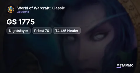 Nightslayer - Priest 70 ■ GS 1775 ■ T4 4/5 Healer ■ Kara/SSC/TK Attuned ■ Fly 60% ■