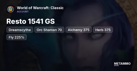 Dreamscythe - Orc Shaman 70 ■ Resto 1541 GS ■ Alchemy 375 ■ Herb 375 ■ Fly 225% ■ Kara Attuned