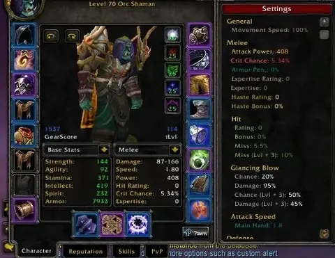 Dreamscythe - Orc Shaman 70 ■ Resto 1541 GS ■ Alchemy 375 ■ Herb 375 ■ Fly 225% ■ Kara Attuned - World of Warcraft: Classic account screenshot 1