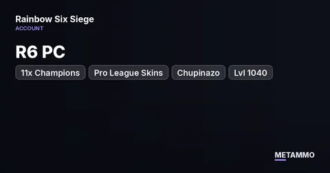 R6 PC | 11x Champions | Pro League Skins | Chupinazo | Lvl 1040