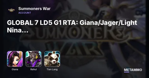 GLOBAL 7 LD5 G1 RTA: Giana/Jager/Light Nina Williams/Nigong/Rahul/Thebae/Tian Lang