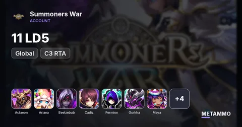 GLOBAL 11 LD5 C3 RTA: Actaeon/Ariana/Beelzebub/Cadiz/Fermion/Gurkha/Maya/Son Zhang Lao/Sylvia/Veronica/Woonsa