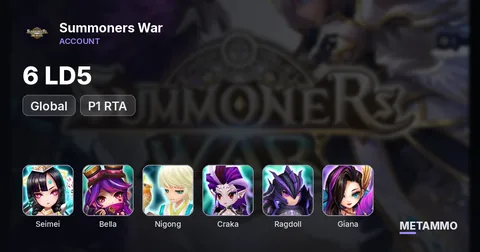 GLOBAL 6 LD5 P1 RTA: Seimei/Bella/Nigong/Craka/Ragdoll/Giana