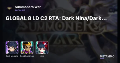 GLOBAL 8 LD C2 RTA: Dark Nina/Dark Megumi/Daniel/Geldnir/Nigong/Son Zhang Lao/Nicki/Jager *NEW PULL