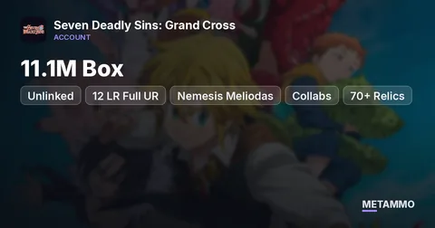 Unlinked | 11.1M Box | 12 LR Full UR (16) | Nemesis Meliodas + Gojo Ban | Collabs | 70+ Relics | 1025 Diamonds