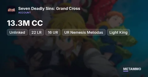 Unlinked | 13.3M CC | 22 LR + 16 UR | UR Nemesis Meliodas | Light King + Tioreh | Many Collabs | 400 Diamonds