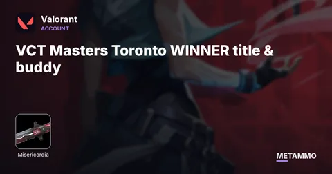 VCT Masters Toronto WINNER title & buddy + vct lockin winner