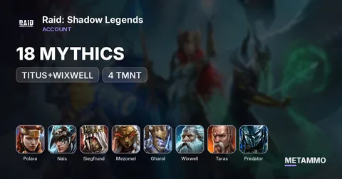 18 MYTHICS | POLARA, NAIS, SIEGFRUND, MEZOMEL, GHAROL, MARICKA, TITUS+WIXWELL, TARAS, 4 TMNT, ALL ASGARDIANS, PREDATOR