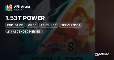 END-GAME | 1.53T POWER | VIP 10 | LEVEL 400 | SERVER S301 | 213 ASCENDED HEROES | 24 DRAGON HEROES | 27 DIMENSIONAL HEROES