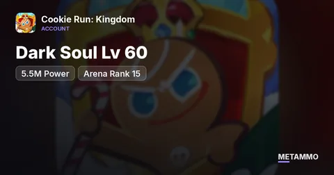 Dark Soul Lv 60 | 5.5M Power | Arena Rank 15
