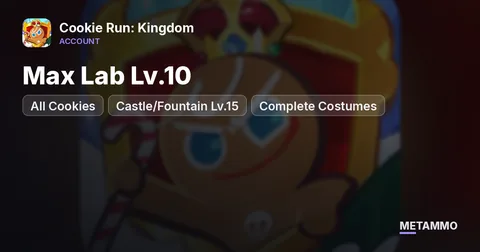 All Cookies | Max Lab Lv.10 | Castle/Fountain Lv.15 | Complete Costumes