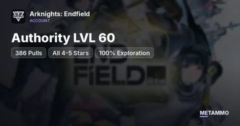 Authority LVL 60 | 386 Pulls | All 4-5 Stars | 100% Exploration