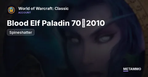 Spineshatter - Blood Elf Paladin 70◈2010 GS◈RET/PROT/HEAL◈FULL A2 PVP RET◈FULL T5/T4◈AP 4k◈ALL ATTUNES◈