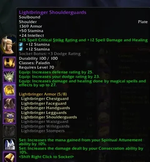 Spineshatter - Blood Elf Paladin 70◈2010 GS◈RET/PROT/HEAL◈FULL A2 PVP RET◈FULL T5/T4◈AP 4k◈ALL ATTUNES◈ - World of Warcraft: Classic account screenshot 1