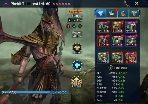 17.76M POWER | 7 MYTHICALS | LADY MIKAGE - Raid: Shadow Legends account screenshot 3