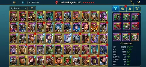 17.76M POWER | 7 MYTHICALS | LADY MIKAGE - Raid: Shadow Legends account screenshot 4