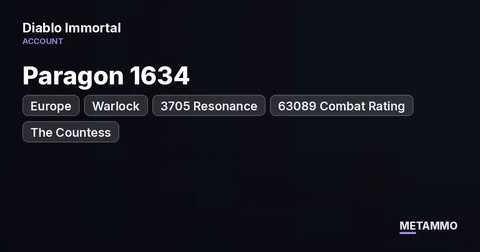 Warlock | Paragon 1634 | 3705 Resonance | 63089 Combat Rating | EU The Countess