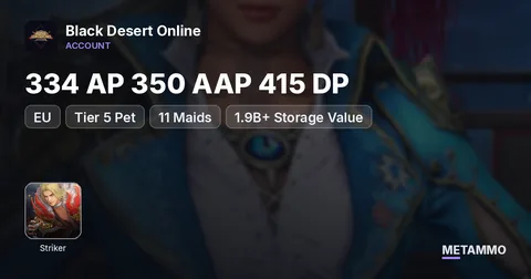 Striker 63 | EU | 334 AP 350 AAP 415 DP | Tier 5 Pet | 11 Maids | 1.9B+ Storage Value