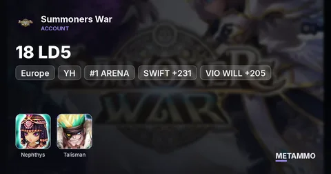 18 LD5 | NEPH | TALISMAN | YH | #1 EU ARENA | SWIFT +231 | VIO WILL +205